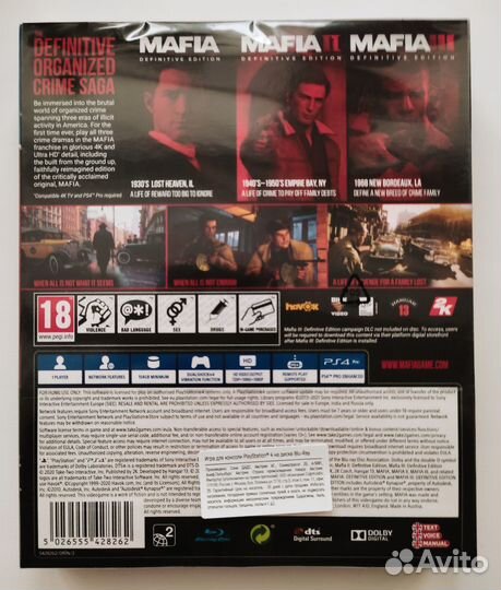 Mafia Trilogy для PS4/PS5 новая