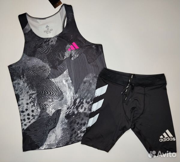 Беговой Комплект Adidas Adizero Майка Тайтсы