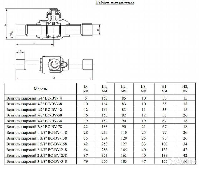 Вентиль шаровой BC-BV-118 becool