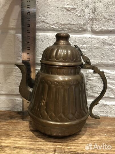 Чайник медный винтажный