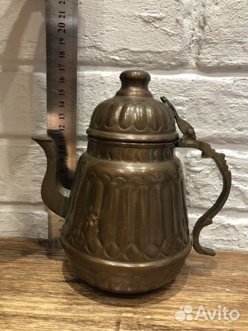 Чайник медный винтажный