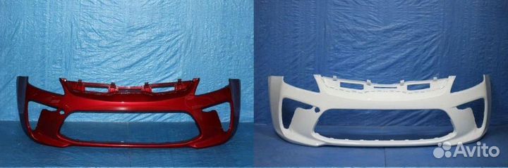 Бампер передний KIA RIO 4 крашеный