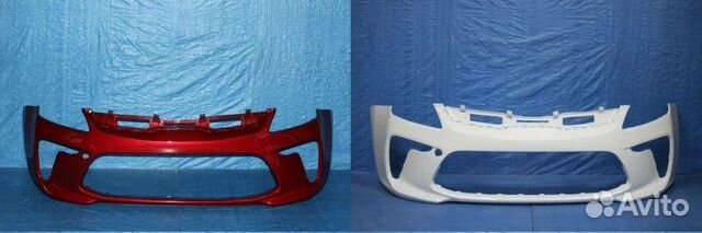 Бампер передний KIA RIO 4 крашеный