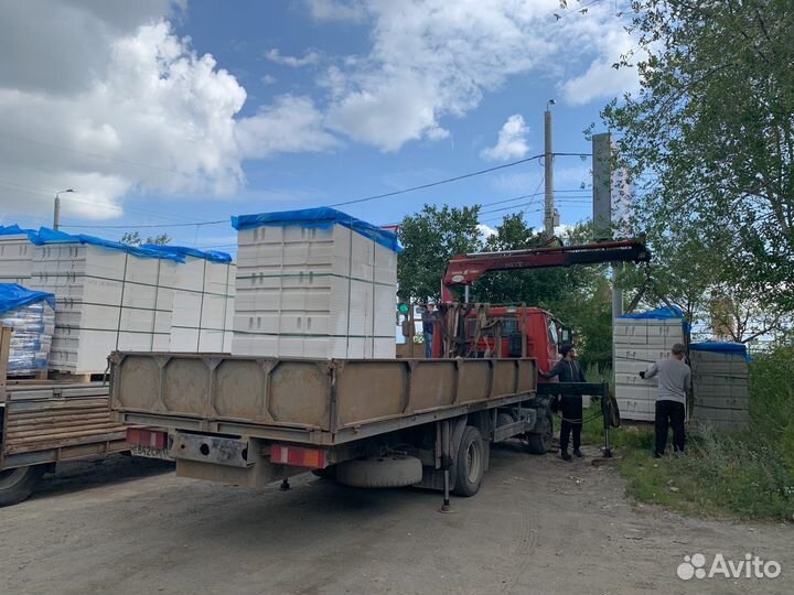 Газоблок газобетон Пораблок Коттедж доставка