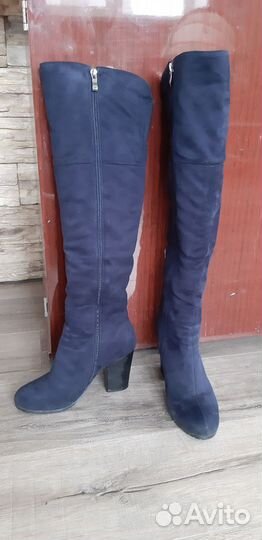 Сапоги зимние женские натуральная замша