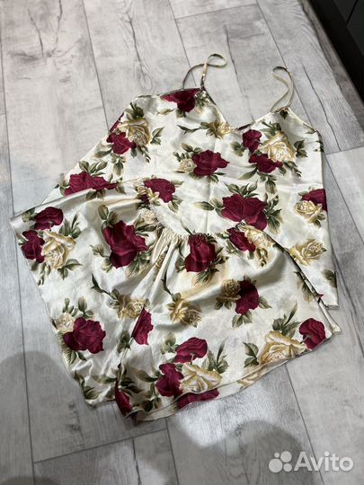 Пижама женская шелковая M