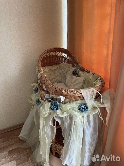Люлька колыбель плетеная