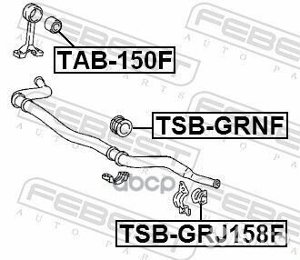 Втулка стабилизатора toyota land cruiser prado