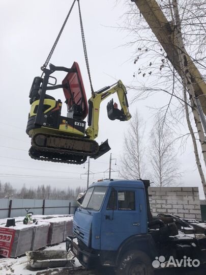 Услуги миниэкскаватора