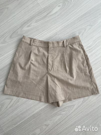 Шорты Uniqlo L (48) женские бежевые