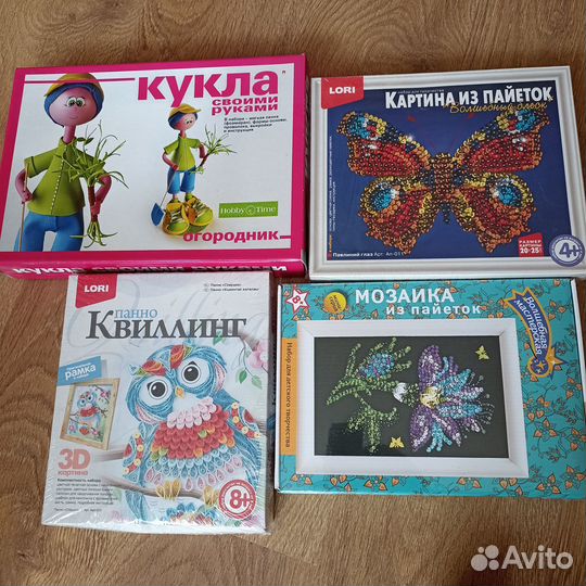 Картины из пайеток, квиллинг, кукла из фоамирана