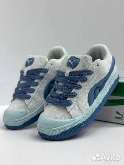 Кроссовки Puma Suede голубые 5