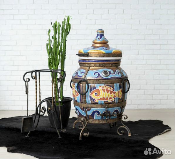 Эко Тандыр в глазури 