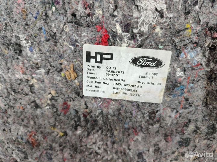 Обшивка багажника задняя правая Ford Focus 3