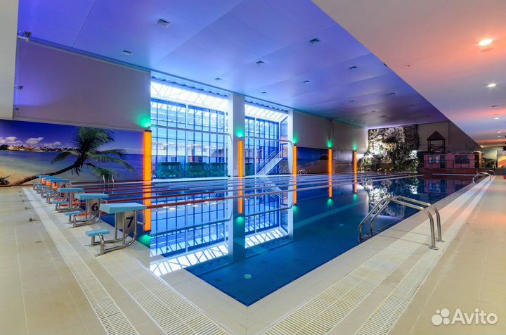 Абонемент в фитнес с бассейном и сауной Фитзал