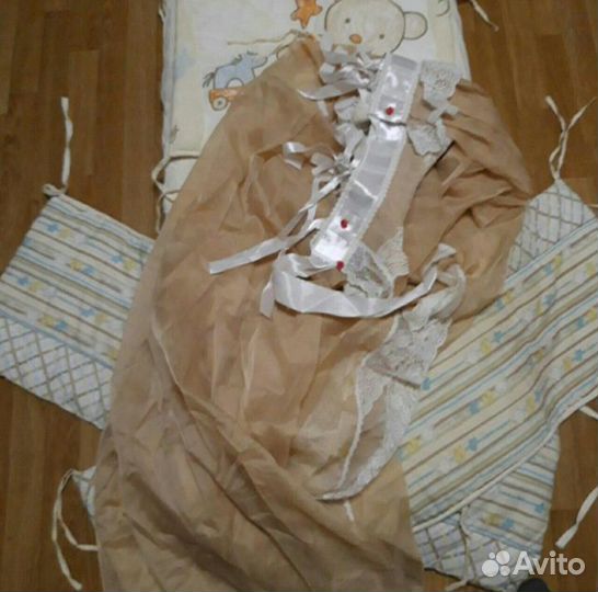 Бортики, матрас, балдахин