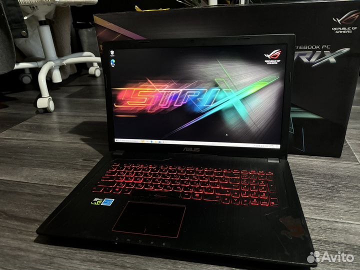 Ноутбук asus fx753v / rog strix