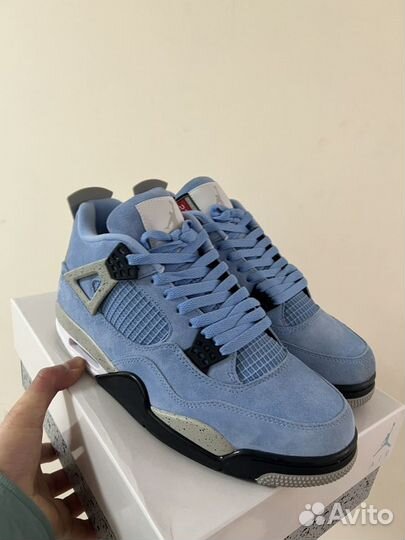 Кроссовки nike AIR jordan 4 retro university blue