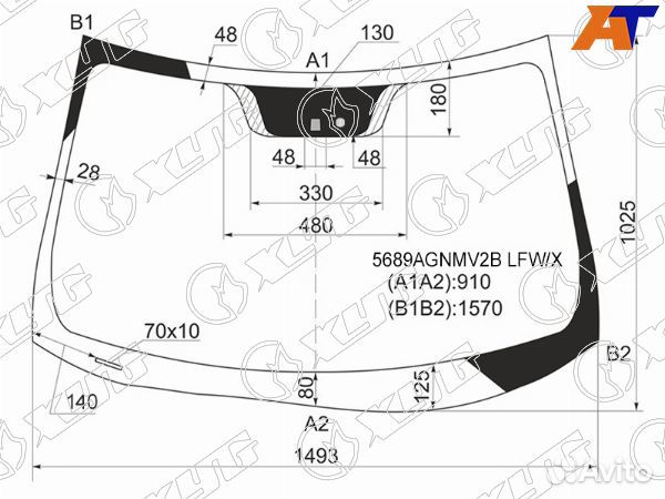 Стекло лобовое peugeot 4008
