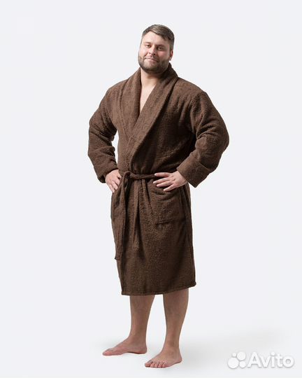 Махровый халат с именной вышивкой на заказ