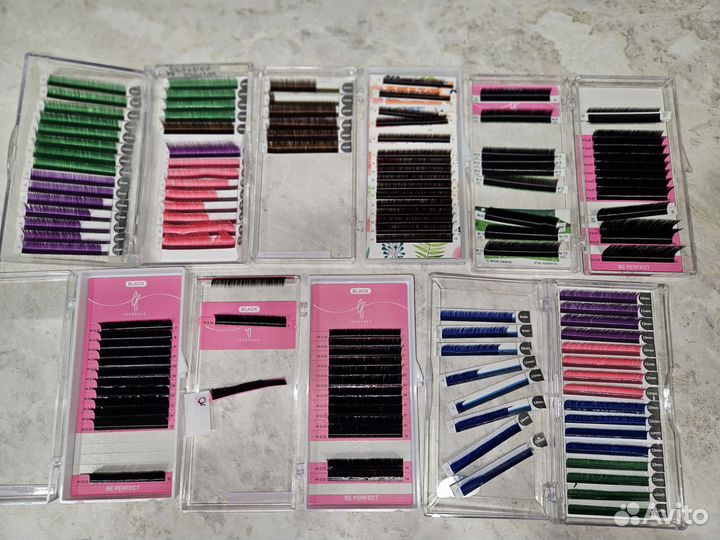 Ресницы M и L изгиба. Для наращивания