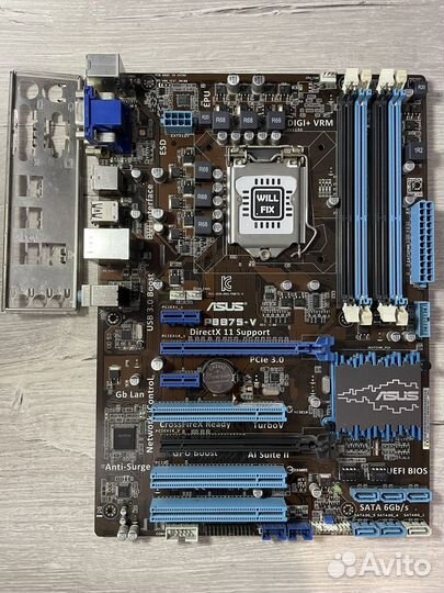 Asus P8B75-V, socket 1155