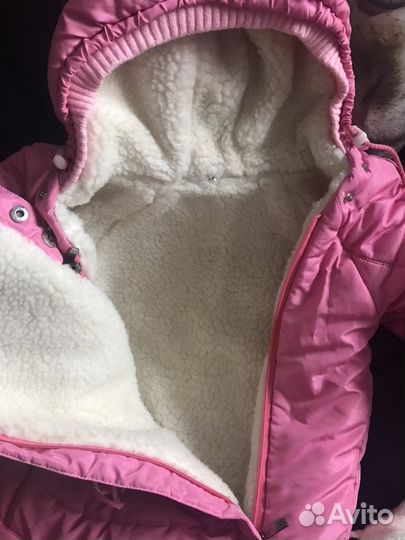 Конверт комбинезон зимний с шапочкой и унтами