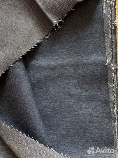 Отрезы ткани (лен и джинса)