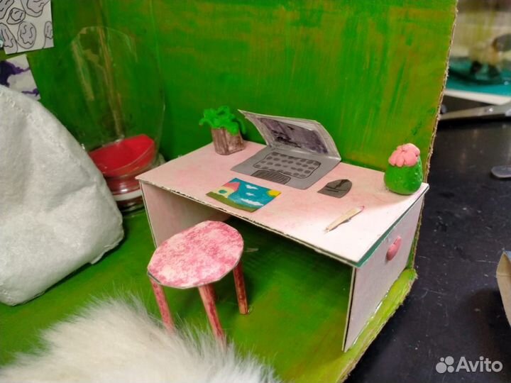 Миниатюрный домик ручная работа