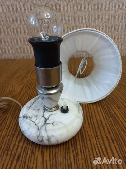Мраморная лампа Грибок 50-60 годы