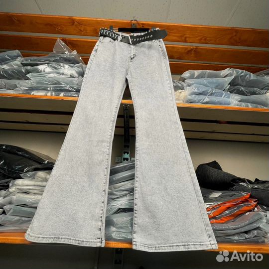 Джинсы клеш Rick Owens Shadow Cut Wideleg