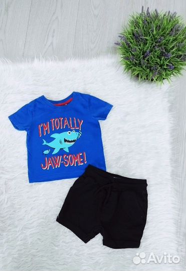 Фирменные комплекты лето мальчику 86-92 см