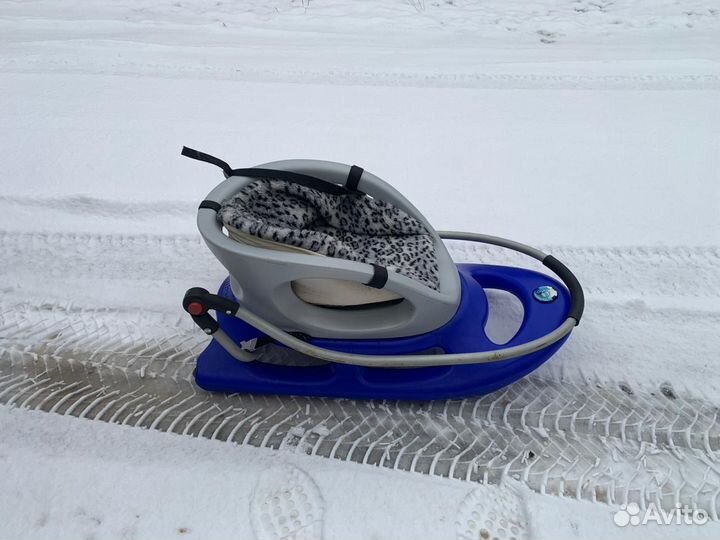 Детские зимние санки коляска