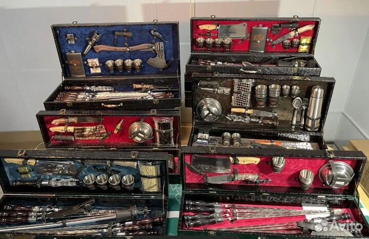 Набор для шашлыка в подарочном кейсе