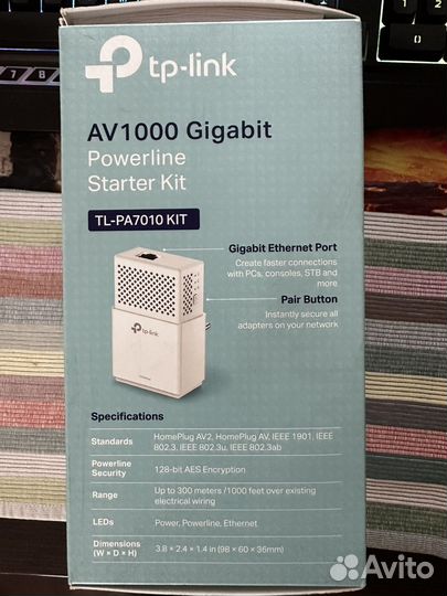 Новые Powerline адаптеры Tp-link TL-PA7010