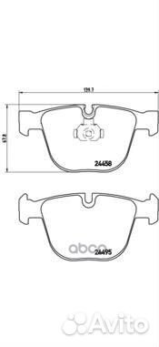 Колодки тормозные дисковые зад P06050 Brembo