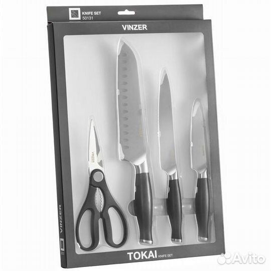 Набор ножей Vinzer Tokai 4 предмета 50131
