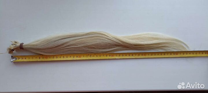 Волосы для наращивания 55 см блонд