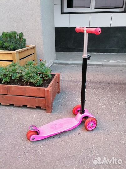 Самокат детский трехколесный бу