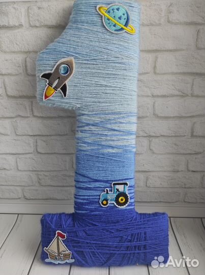 Объемная цифра 1