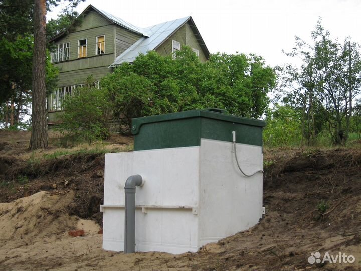 Септик из бетонных колец / сливная яма/канализация