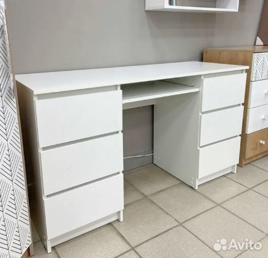 Компьютерный стол Мори мс-2 Белый