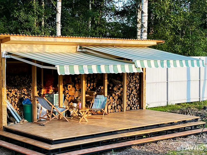 Локтевая маркиза открытого типа