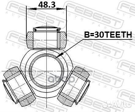 Трипоид 30X48.3 0116GRJ120 Febest