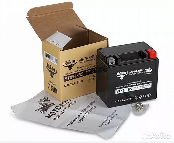 Аккумулятор для мотоцикла AGM 12V / 5Ah