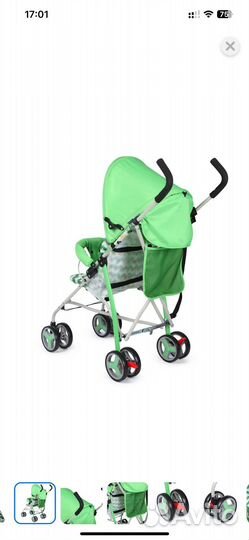 Прогулочная коляска babyton light green