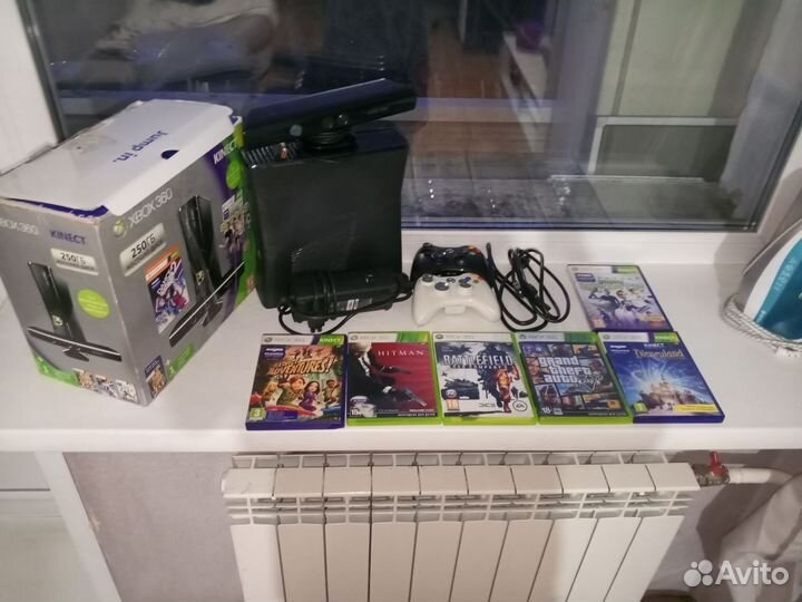 Xbox 360 с играми+ kinect