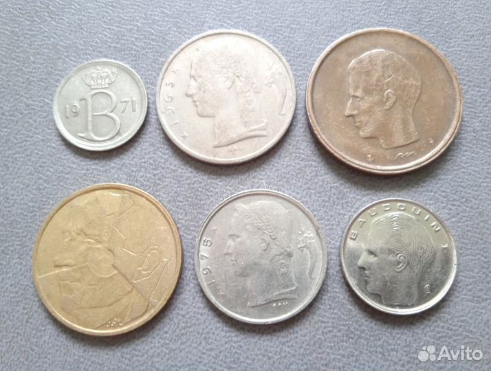 Монеты Бельгии Нидерланды (набор)