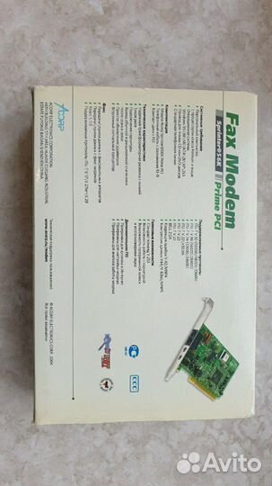 Музейный раритет, факс/модем Acorp Sprinter56k PCI
