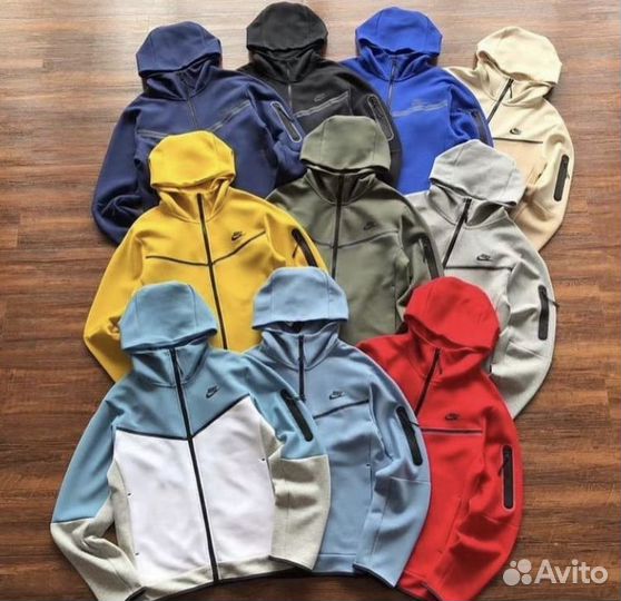 Зип Худи Nike tech fleece все цвета